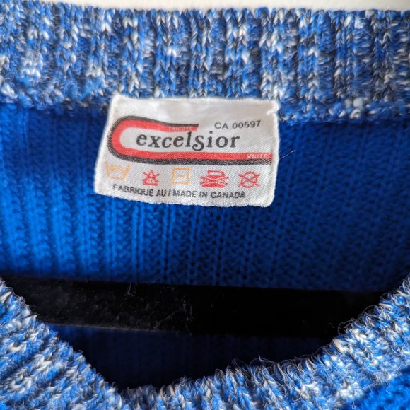 Canadian Vintage Cobalt Blue Sweater - Picture 3 of 3